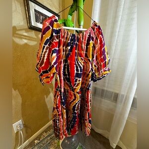 Uncle Frank Colorful Abstract Mini Dress